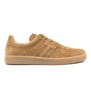 New Tom Ford Light Brown Suede Radcliffe Sneakers US 10.5